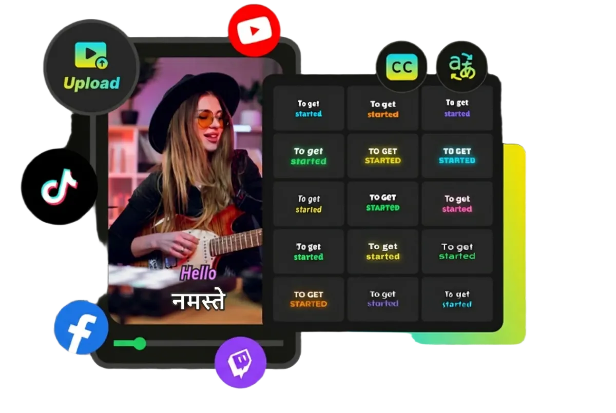 Generate Hindi subtitles for social videos to reach more viewers